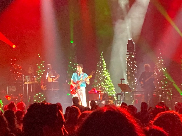 Darren Criss unwraps musical gifts in chatty, festive evening