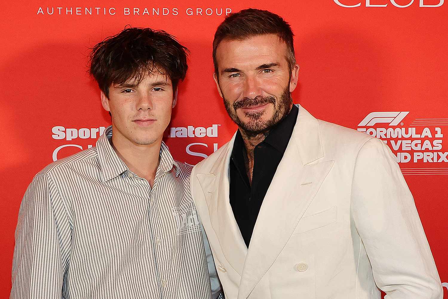 David Beckham Has Stylish Night with Son Cruz at Party During F1 Las Vegas Grand Prix