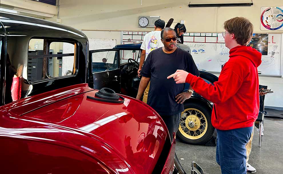 Model A Ford Club at Pasadena High School