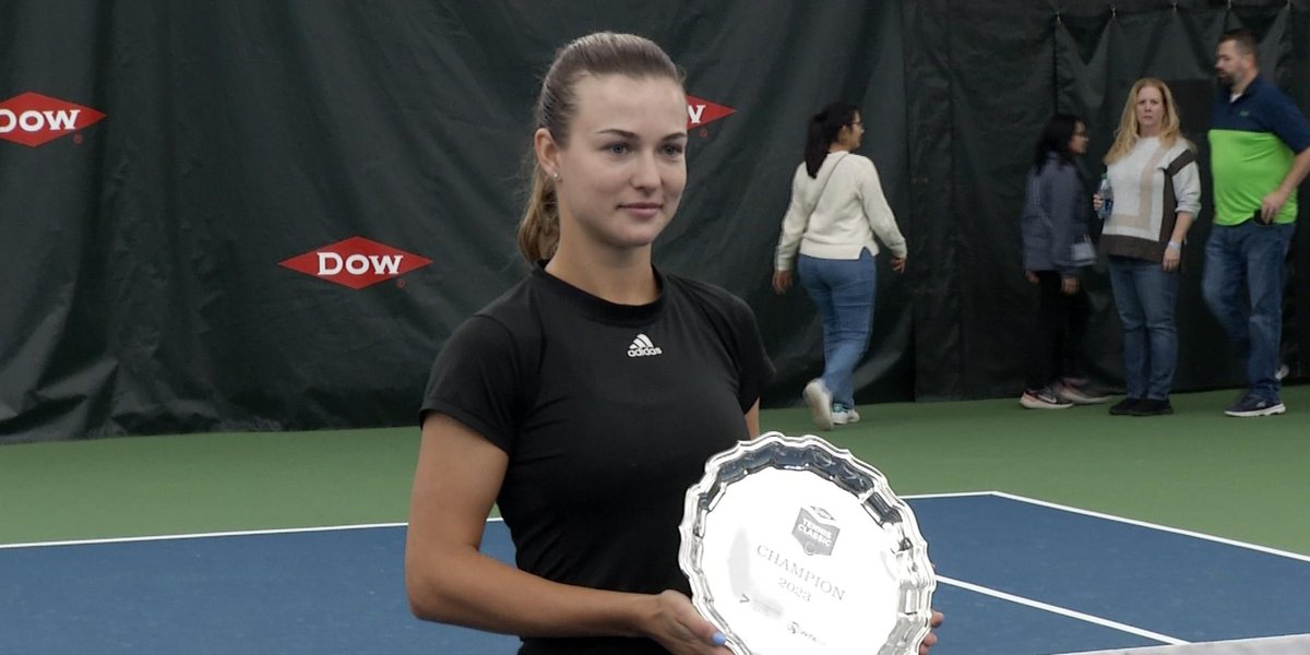 Anna Kalinskaya wins Dow Tennis Classic in Midland