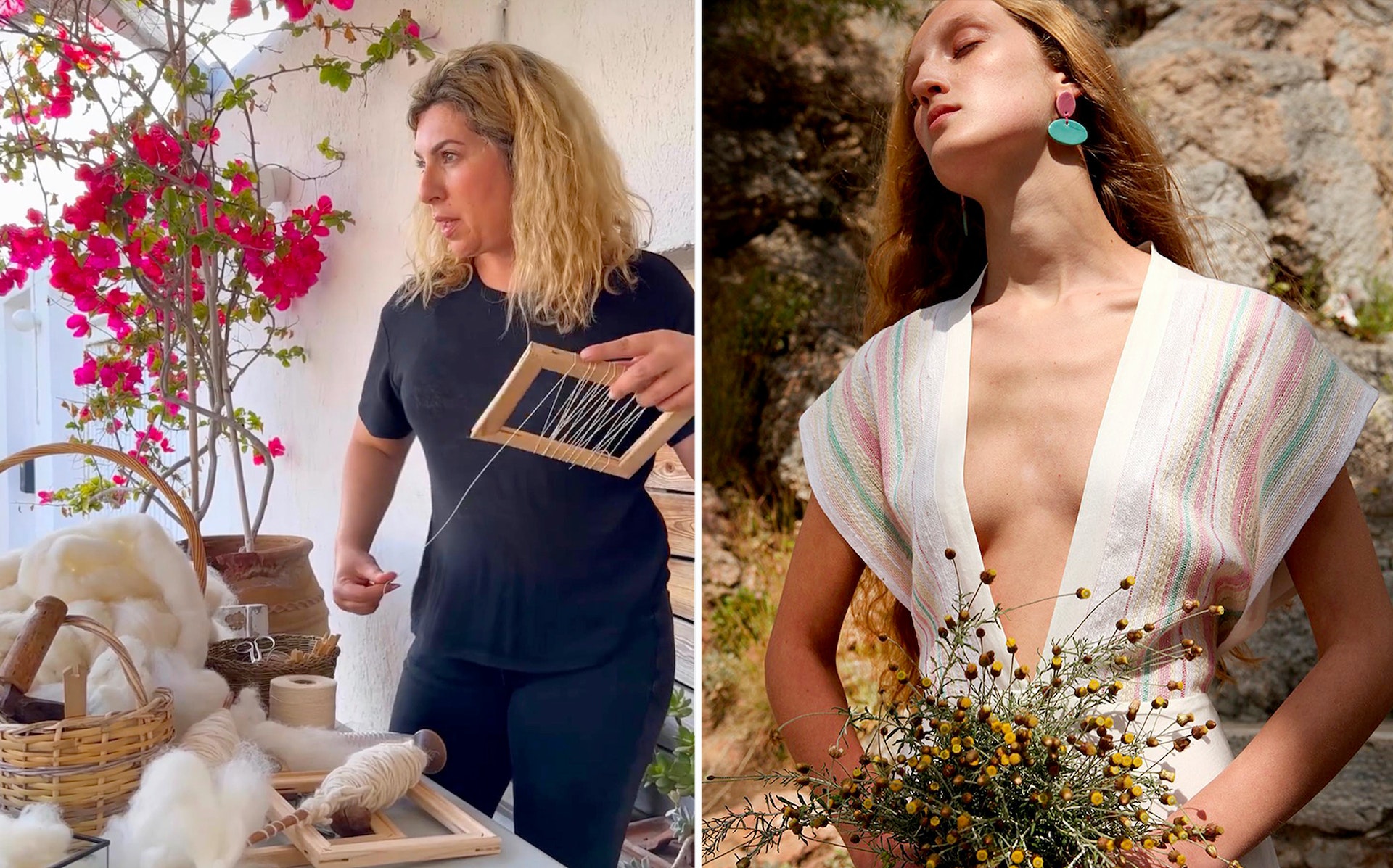 This Mykonos designer creates sustainable fashion using timeless techniques