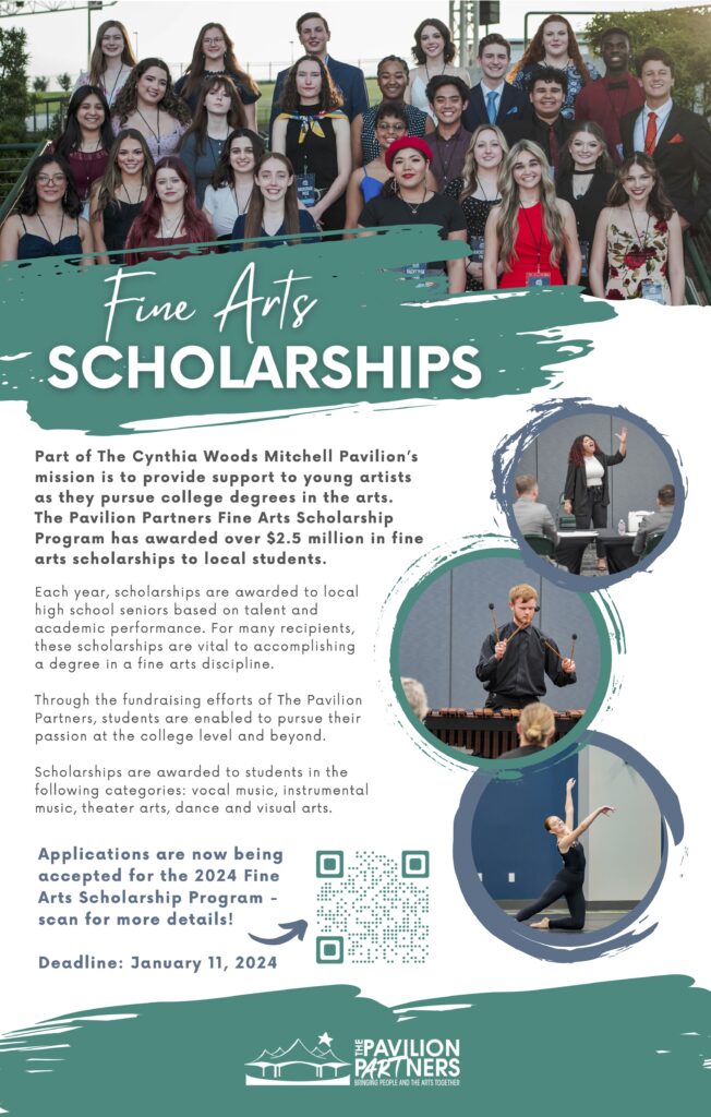 Apply for The Pavilion Partners Fine Arts Scholarship Program