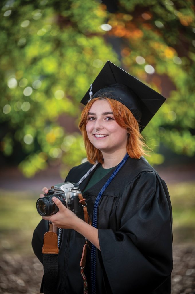 First graduate of the Bachelor of Fine Arts in Digital and Visual Storytelling degree takes center stage