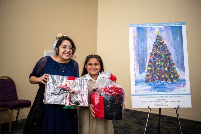 HISD honors student artwork at 32nd annual Holiday Greeting Card Competition reception