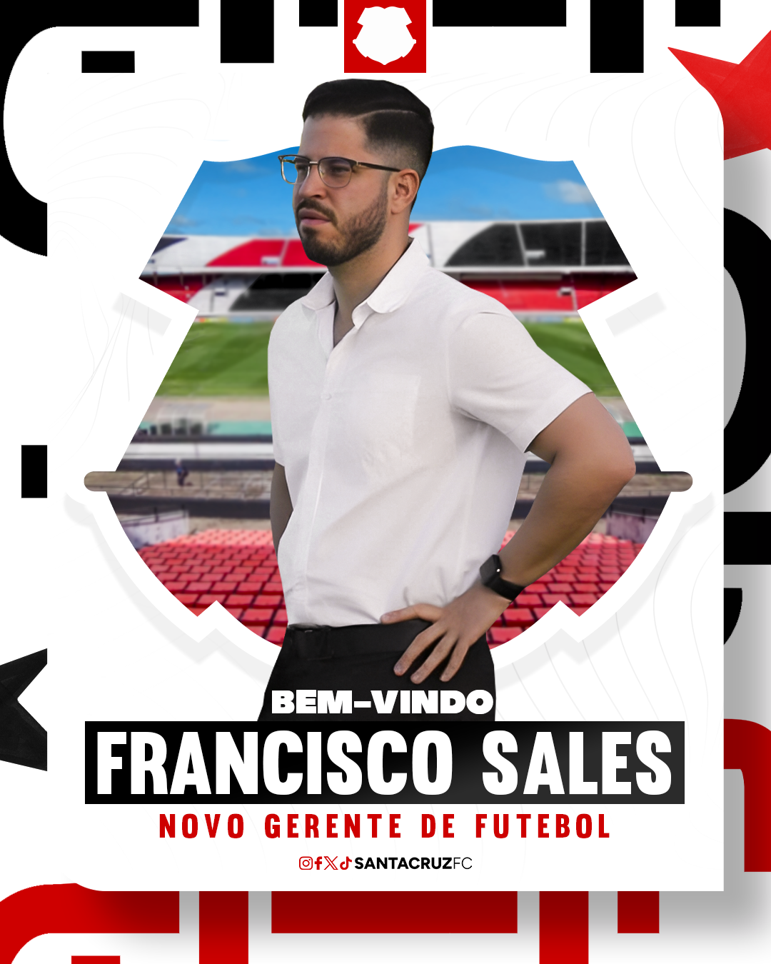 Francisco Sales é o novo gerente de futebol do tricolor | Santa Cruz Futebol Clube – Recife PE