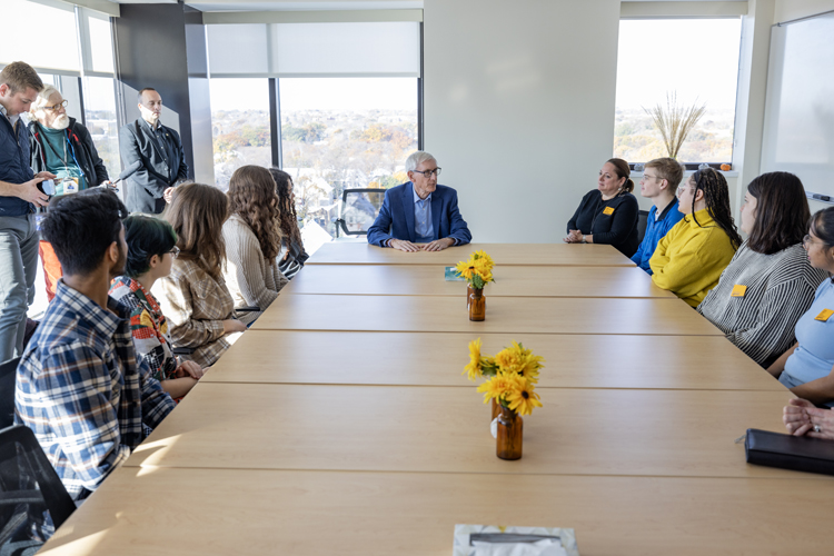 Governor visits UWM health and wellness center in focus on mental health care