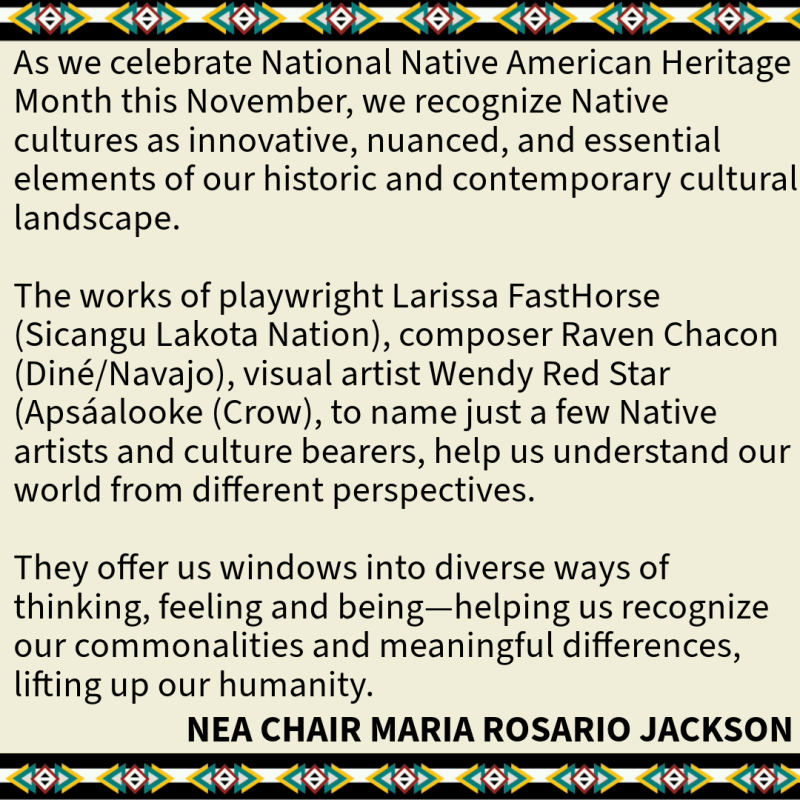 Celebrate National Native American Heritage Month!