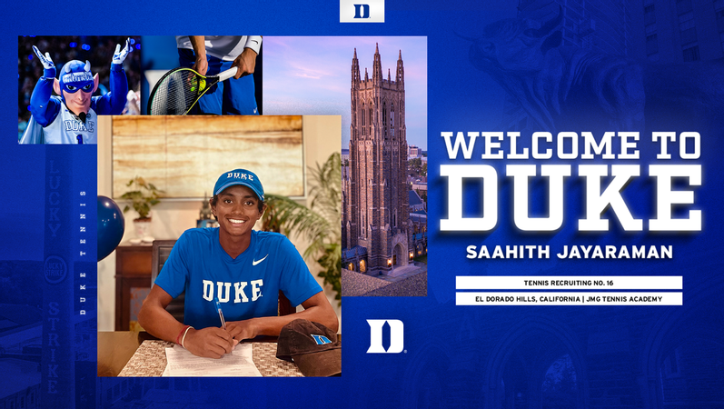 Men’s Tennis Adds Blue Chip Saahith Jayaraman