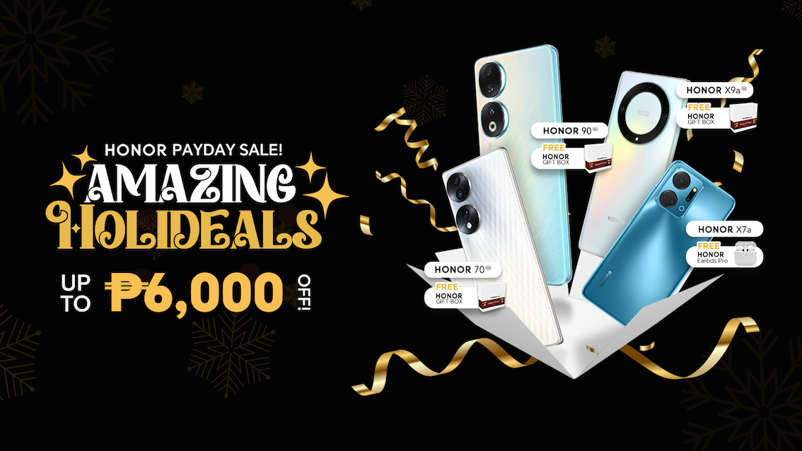 Get Amazing Deals and Save Up to Php 6,000 on HONOR gadgets this Payday Sale! 