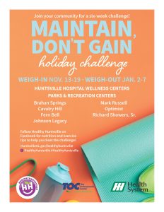 Give yourself the gift of better health with the ‘Maintain, Don’t Gain’ challenge