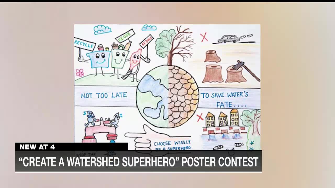 Kids can ‘Create a Watershed Superhero’ poster