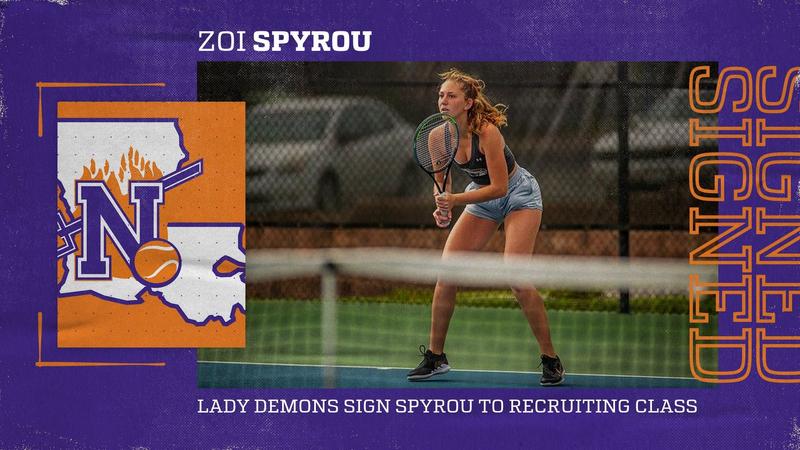 Tennis signs Spyrou as Morelli’s first recruit – Northwestern State University Athletics