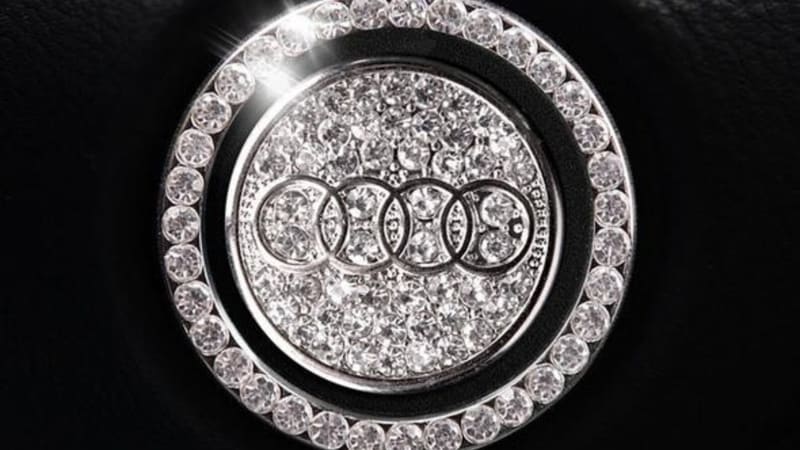 Don’t put that rhinestone emblem on your car’s steering wheel, safety officials say