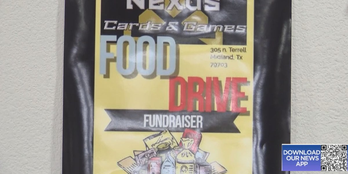 Nexus Cards and Games holds food drive benefiting West Texas Food Bank