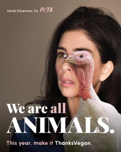 Sarah Silverman Gets Serious for Turkeys in New PETA Message: ‘We Are All Animals’