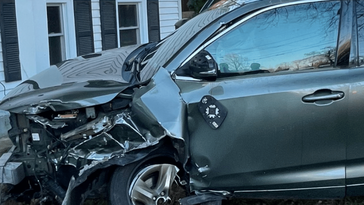 Car crashes into home in Westborough