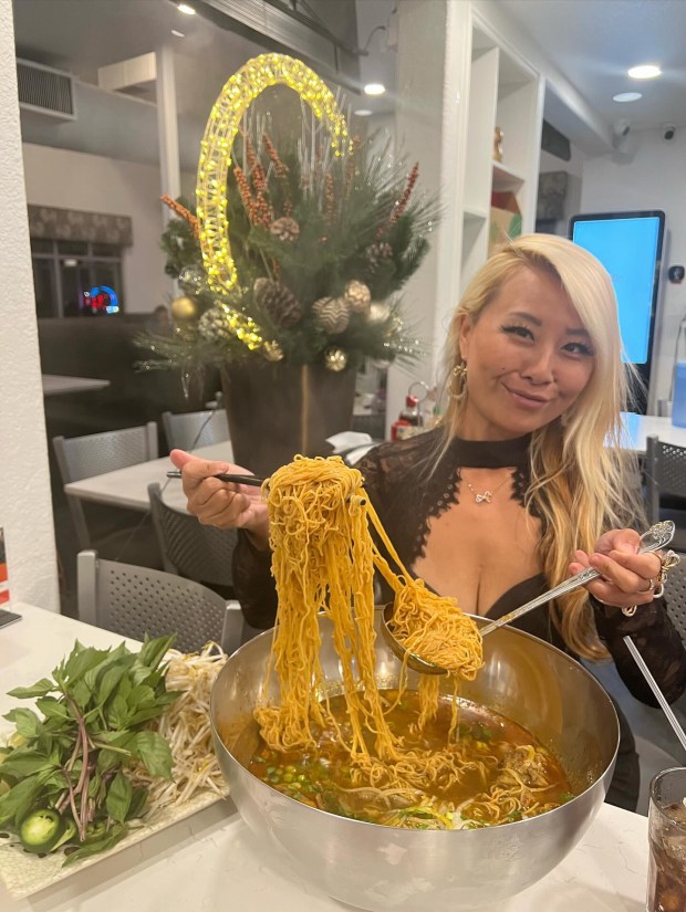 TikTok star downs a 7lb burrito and 7lbs of noodles in the same day in Colorado