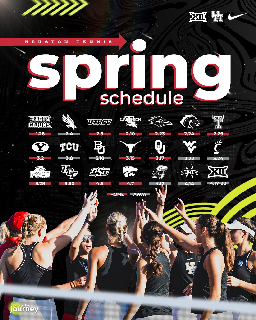 Tennis Reveals 2024 Spring Schedule – University of Houston Athletics