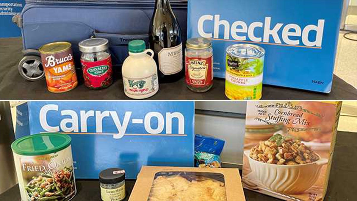 TSA explains how to pack Thanksgiving food for your flight