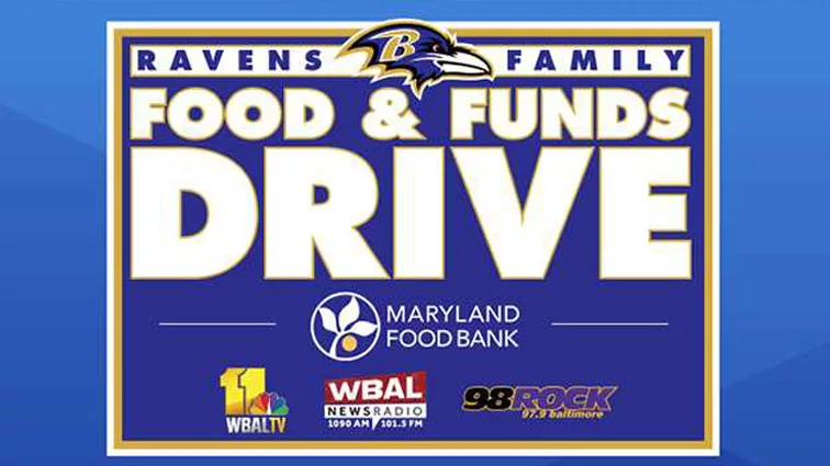 Maryland Food Bank teams up with Ravens for 28th annual Food & Funds Drive