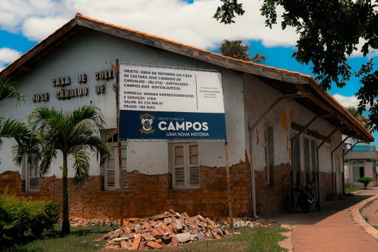 Prefeitura de Campos inicia reforma da Casa de Cultura José Cândido de Carvalho