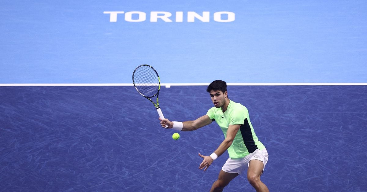 Brilliant Alcaraz downs Medvedev to reach last four at ATP Finals