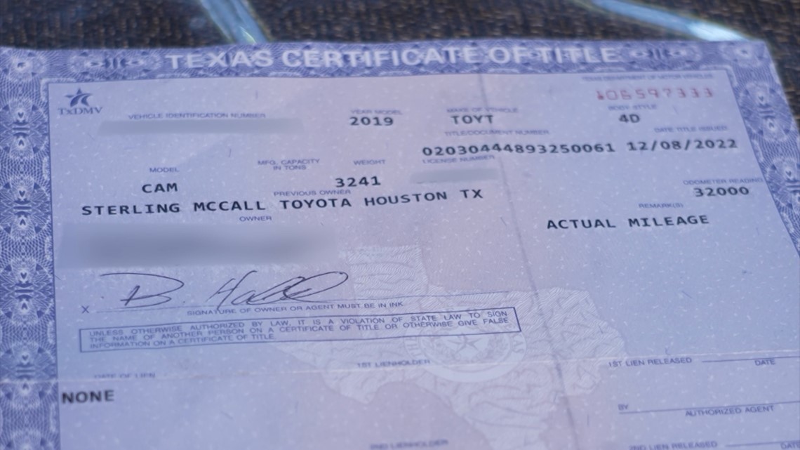 Houston woman’s warning after buying a stolen car