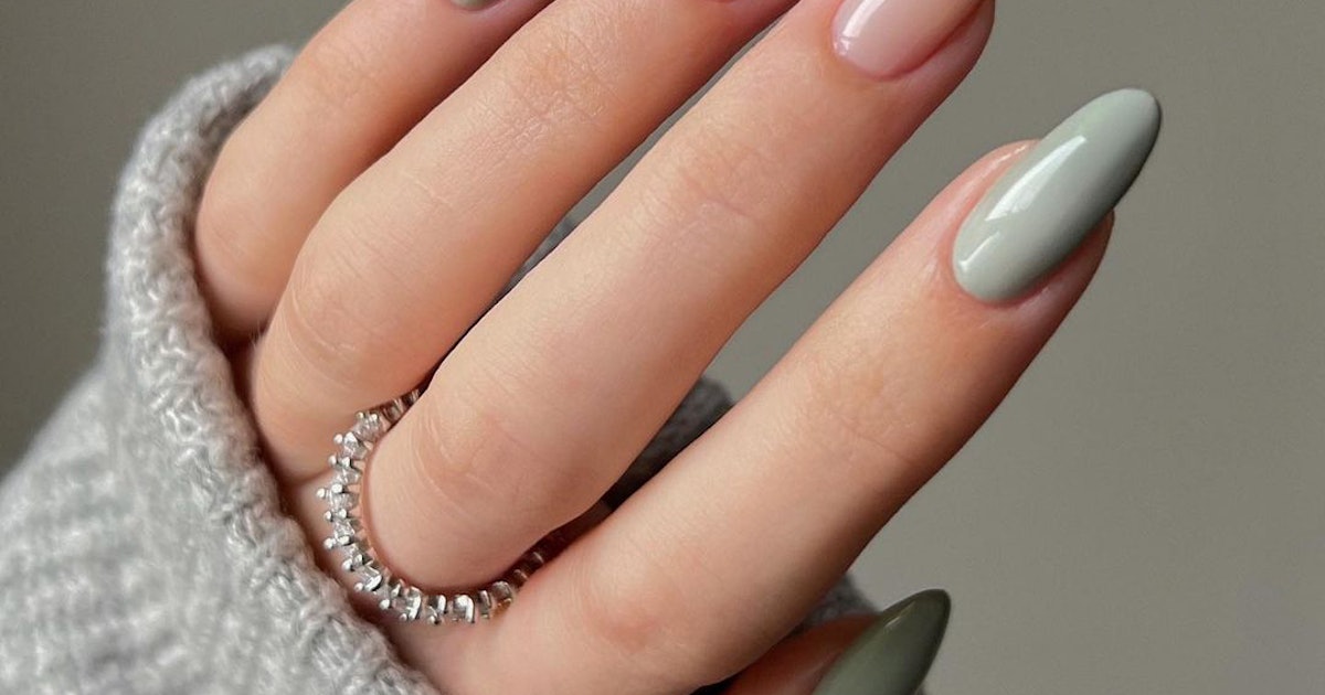 Unleash Your Inner ‘Soft Girl’ This Winter With A Cozy Sage Green Manicure