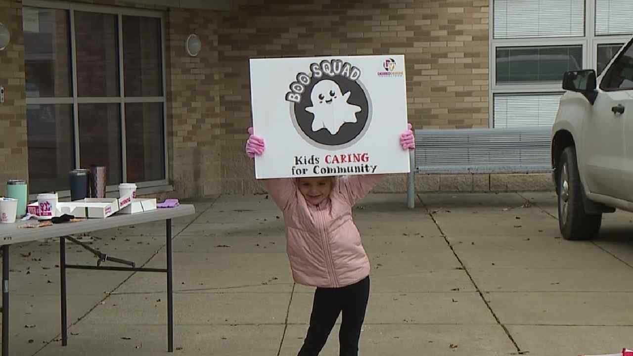 Local volunteers collecting food for those in need