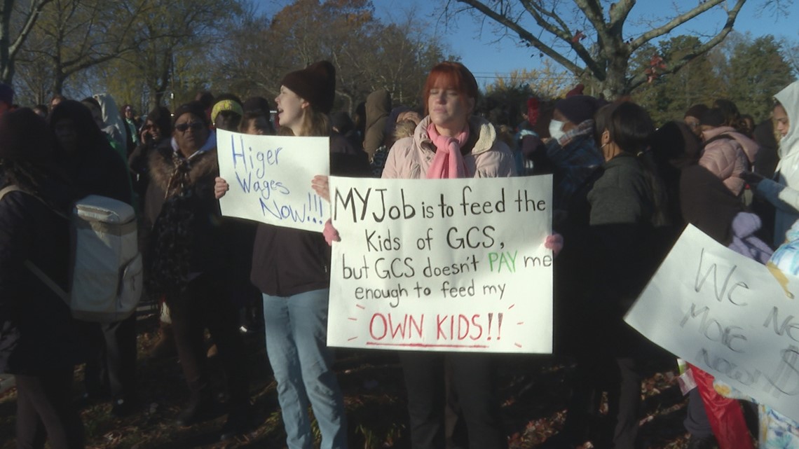 Guilford County nutrition staff call out second day