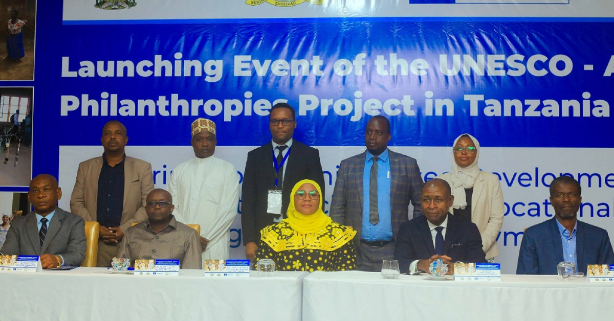 UNESCO and Alwaleed Philanthropies launched a joint project in Tanzania to support culture-related vocational education and training