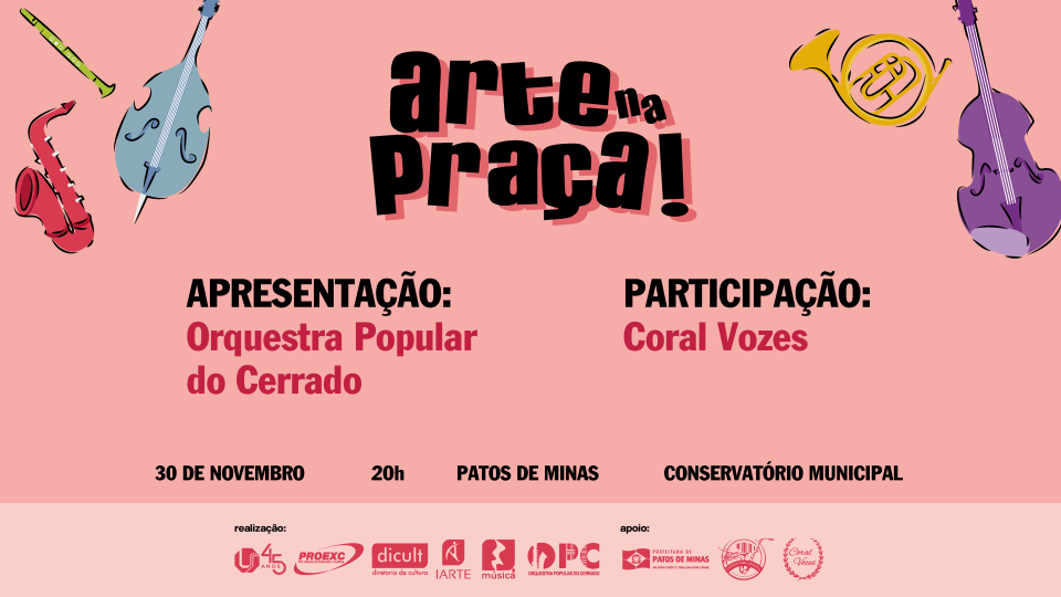 Patos de Minas recebe o projeto ‘Arte na Praça’