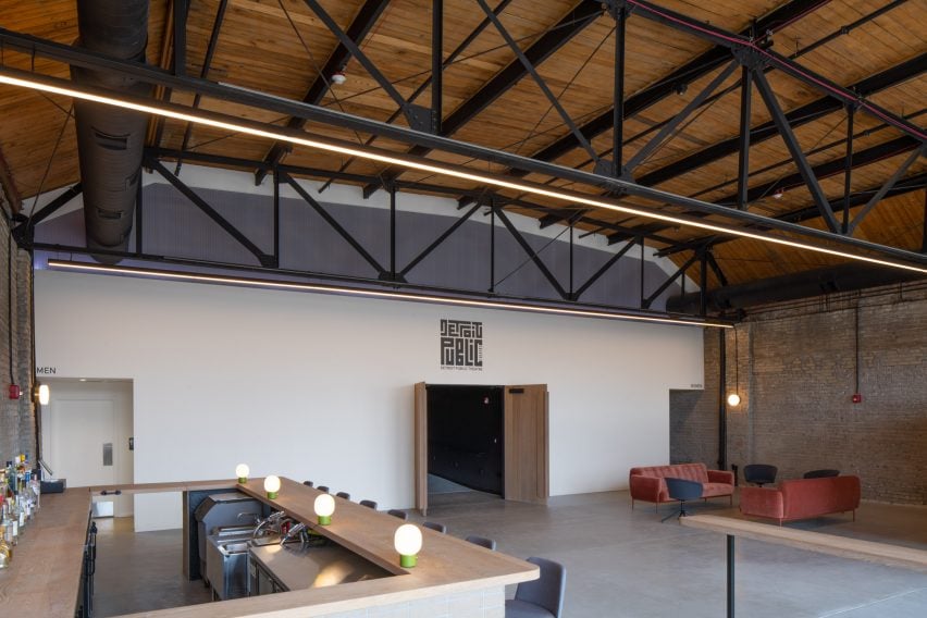 Dash Marshall converts historic Detroit garage into black box theatre