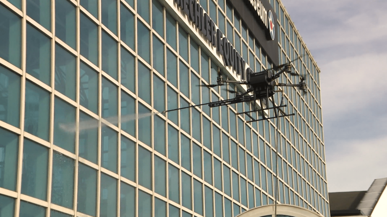 Drone technology could revolutionize window-cleaning industry