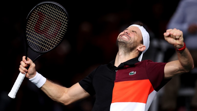 Grigor Dimitrov reaches first ATP Masters 1000 final in six years in Paris