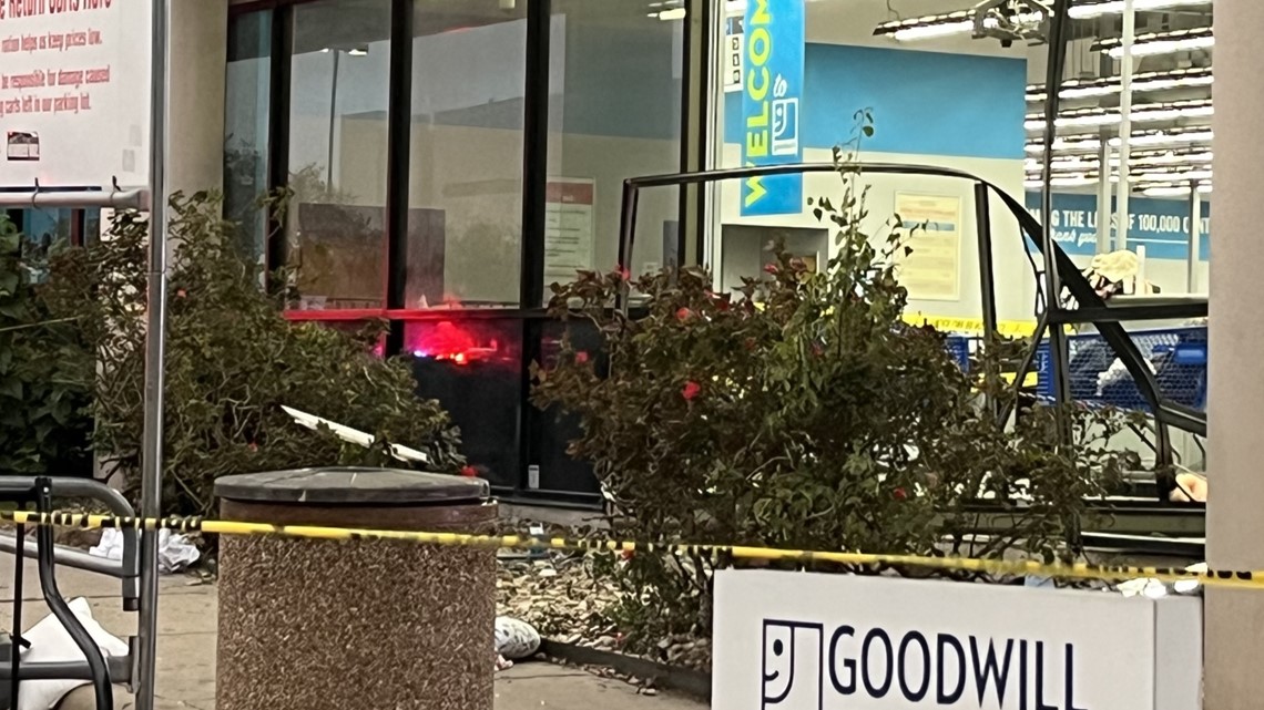 Car crashes into Goodwill store in South Austin Friday afternoon