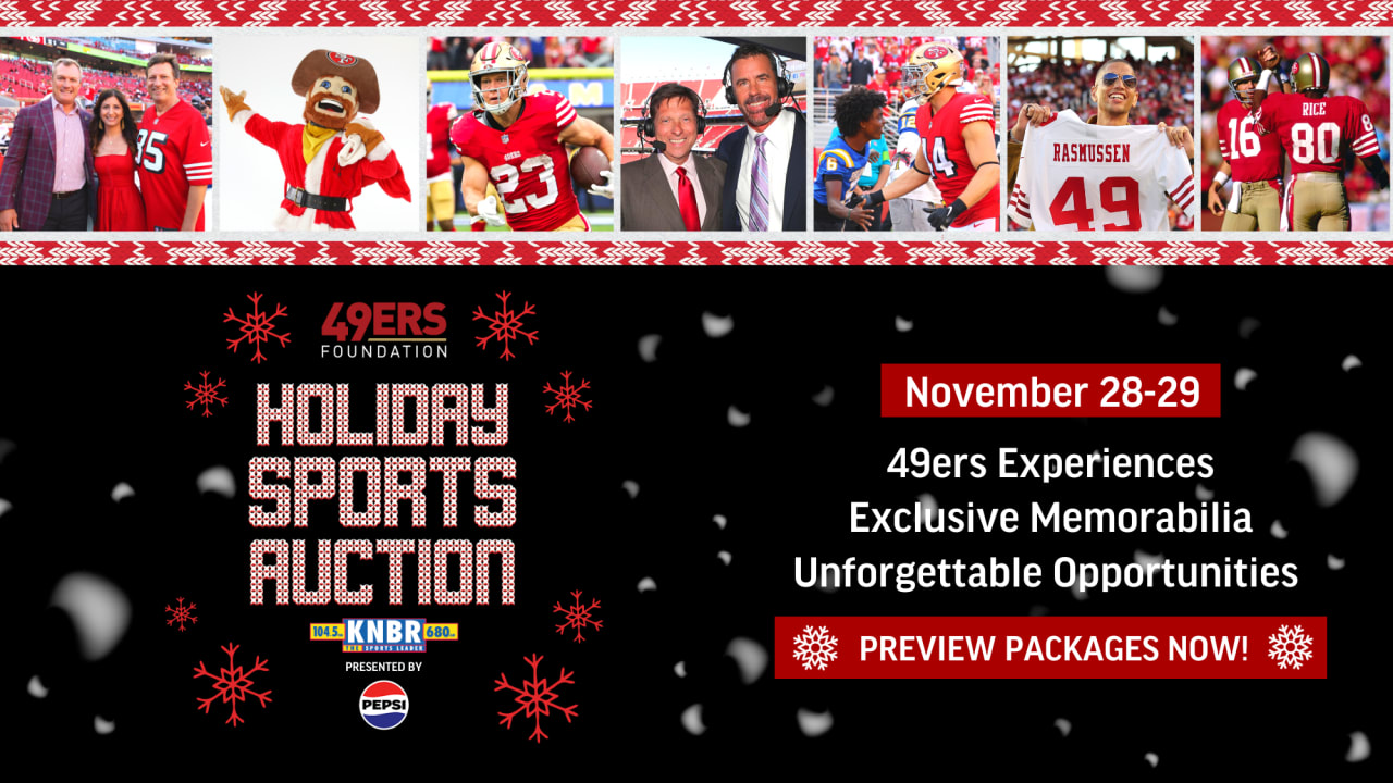 49ers Foundation Announces Seventh Annual Holiday Sports Auction