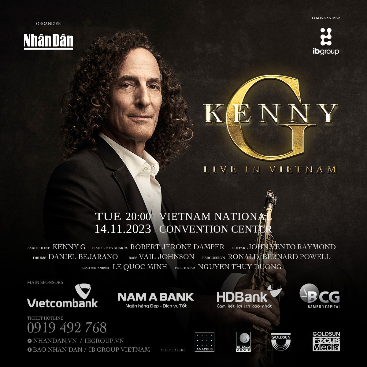 HDBank đồng hành cùng sự kiện ‘Kenny G Live in Vietnam’