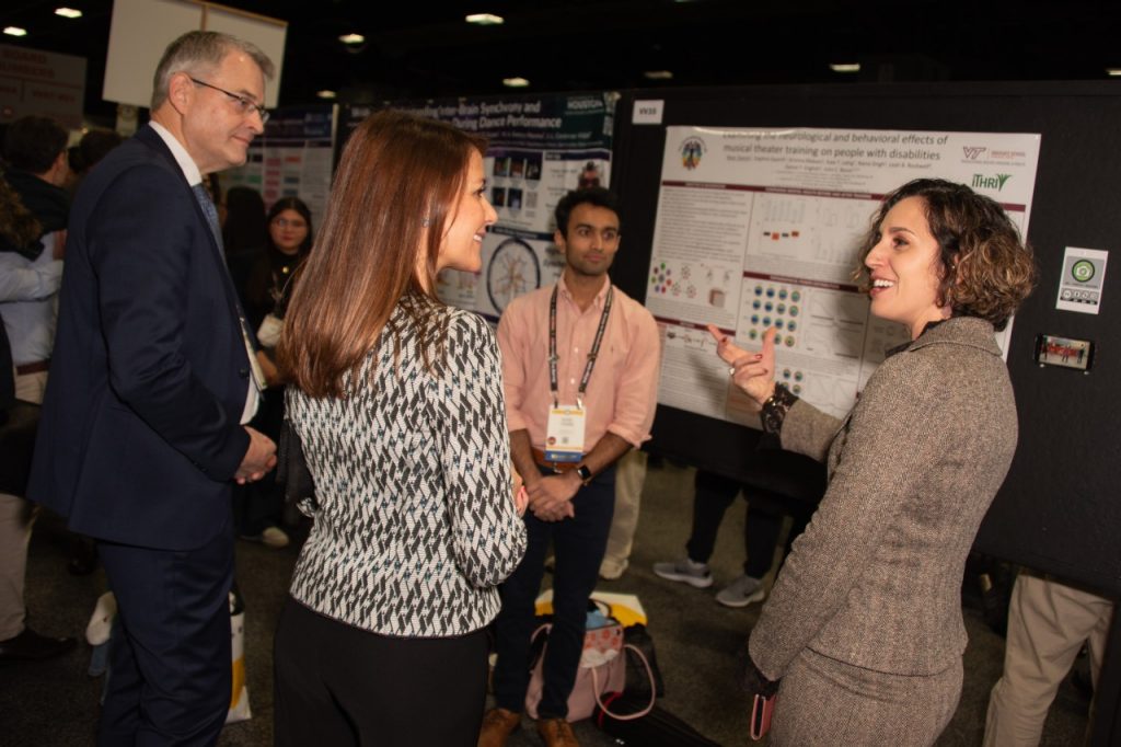 Virginia Tech researchers paid a royal visit at national neuroscience conference