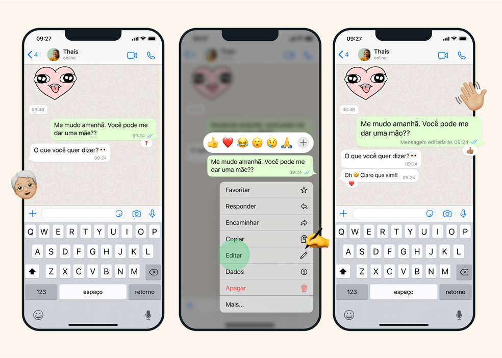Como editar mensagens no WhatsApp