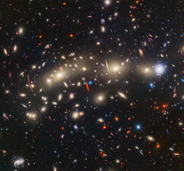 JWST and Hubble telescopes unite to image clash of galaxies