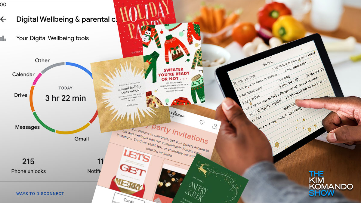 Holiday tech hacks: Digital cookbook, easier cards, group pic tips