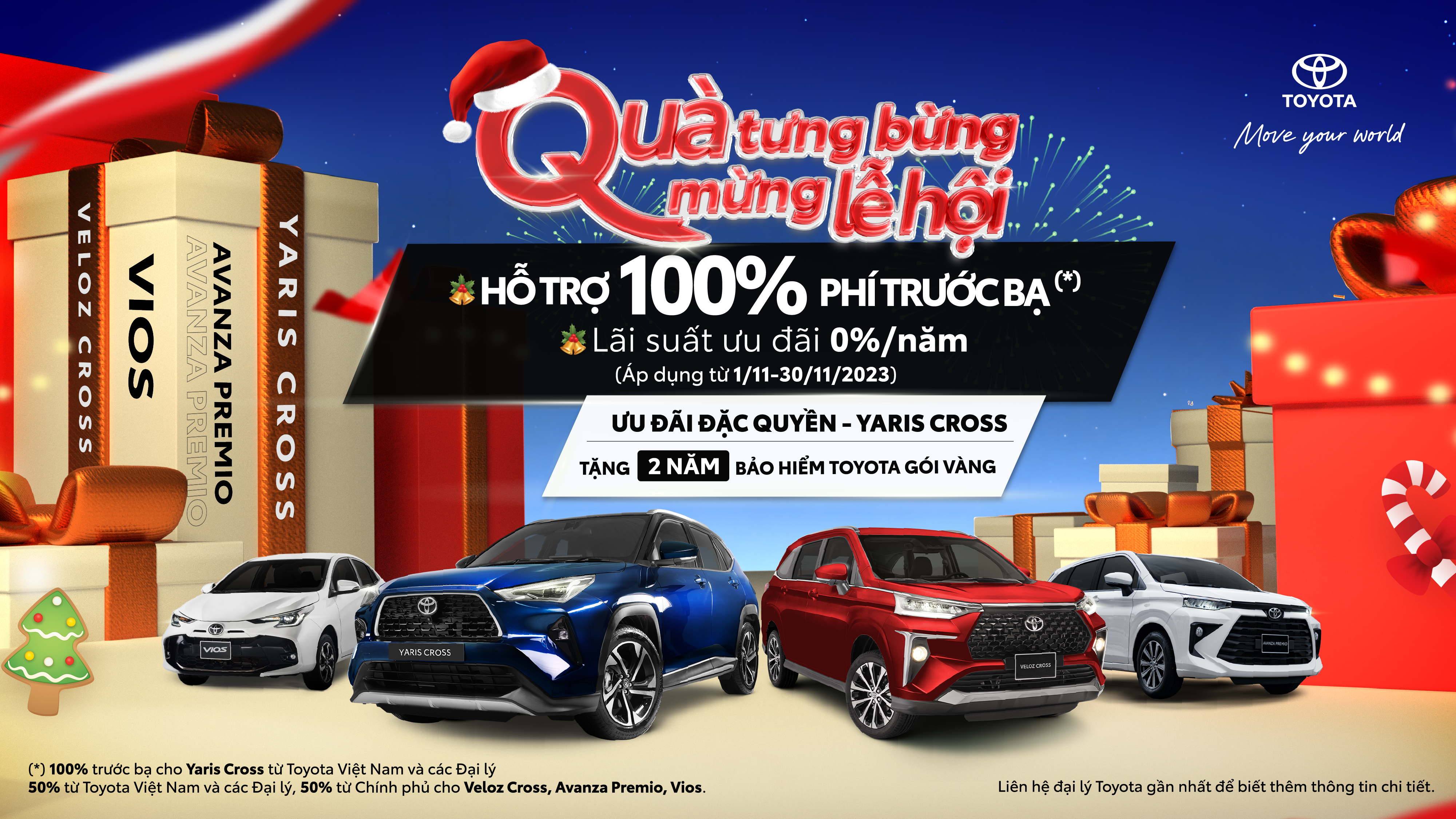 Ưu đãi khủng tháng 11 khi mua Vios, Veloz Cross, Avanza Premio, Yaris Cross