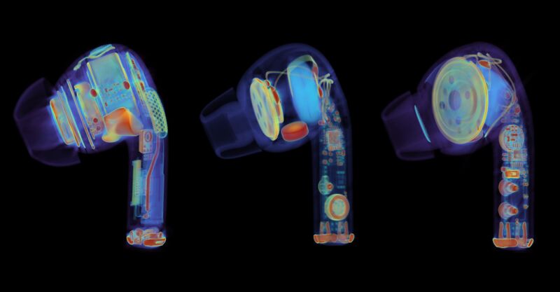 Sparse innards of $25 counterfeit AirPods Pro revealed by CT scans