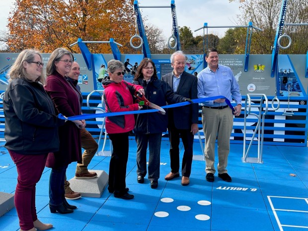 Fitness court opens to public in Dracut’s Veterans Park