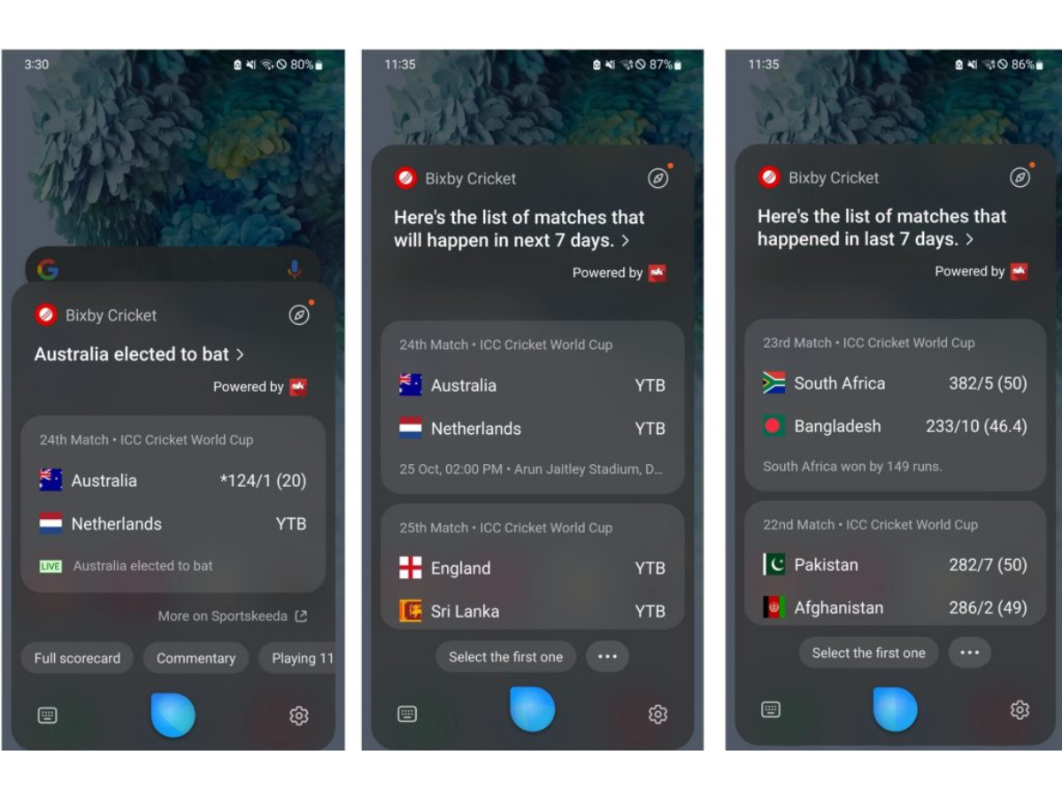 वर्ल्ड कप फाइनल से पहले Samsung ने मारा सिक्सर, Bixby में दिया क्रिकेट का स्कोर बताने वाला फीचर