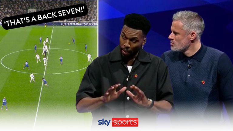 ‘This might be my favourite clip ever!’ | Jamie Carragher & Daniel Sturridge dissect Tottenham’s high line