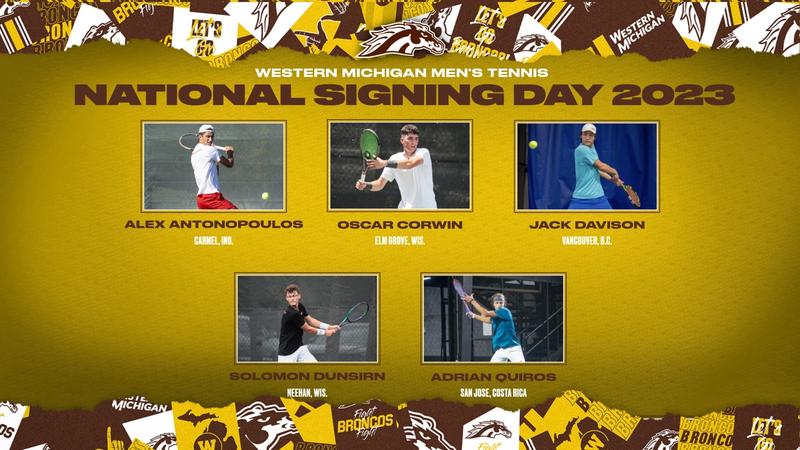 Men’s Tennis Announces Five Signings – Western Michigan University Athletics