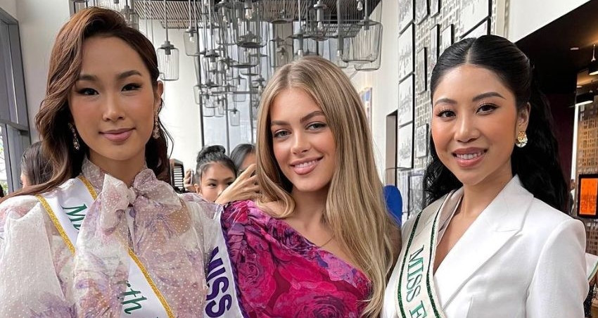 Thí sinh Miss Earth 2023 nhảy &apos;See tình’, nói tiếng Việt điêu luyện