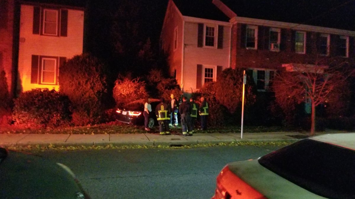 Car crashes into building in Roslindale